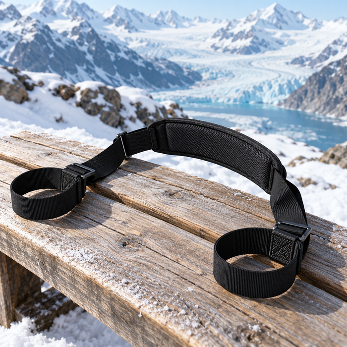 Trail Ski Carry Straps — AI-generated concept illustration